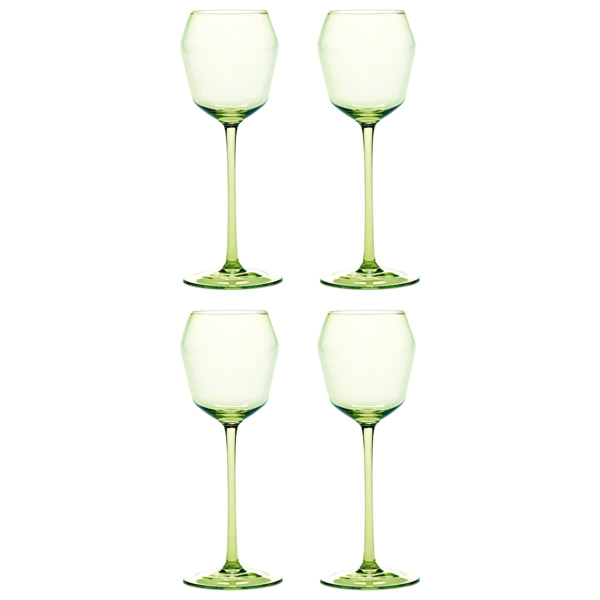 Serax Billie By Ann Demeulemeester Witte Wijnglazen Set Van 4 Groen - afbeelding 1