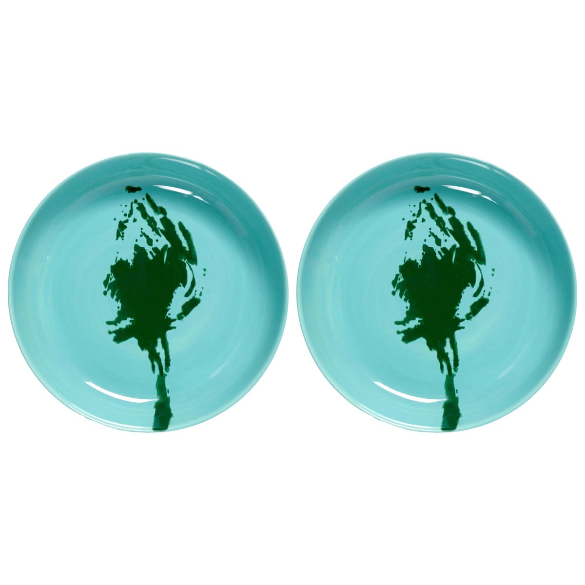 Serax Feast By Ottolenghi Diep BordØ22 Set Van 2 Azure/Green Artichoke