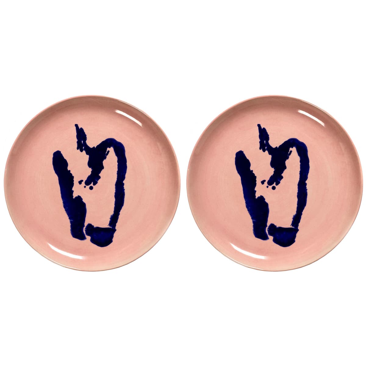 Serax Feast By Ottolenghi DinerbordØ22.5 Set Van 2 Pink/Blue Pepper