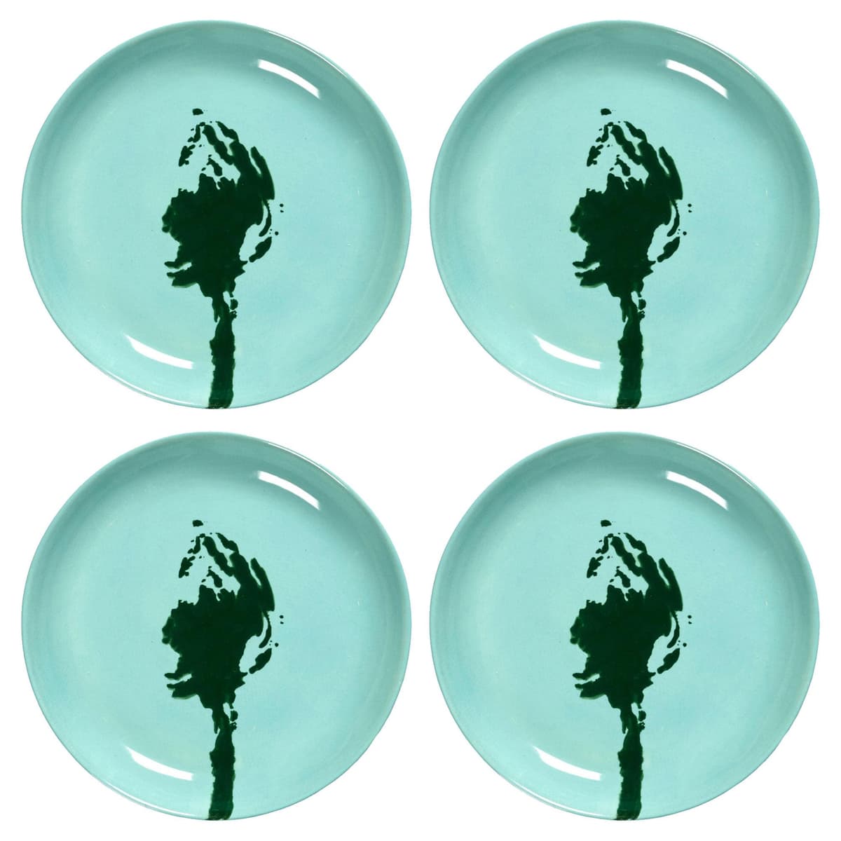 Serax Feast By Ottolenghi GebaksbordjeØ16 Set Van 4 Azure/Green Artichoke