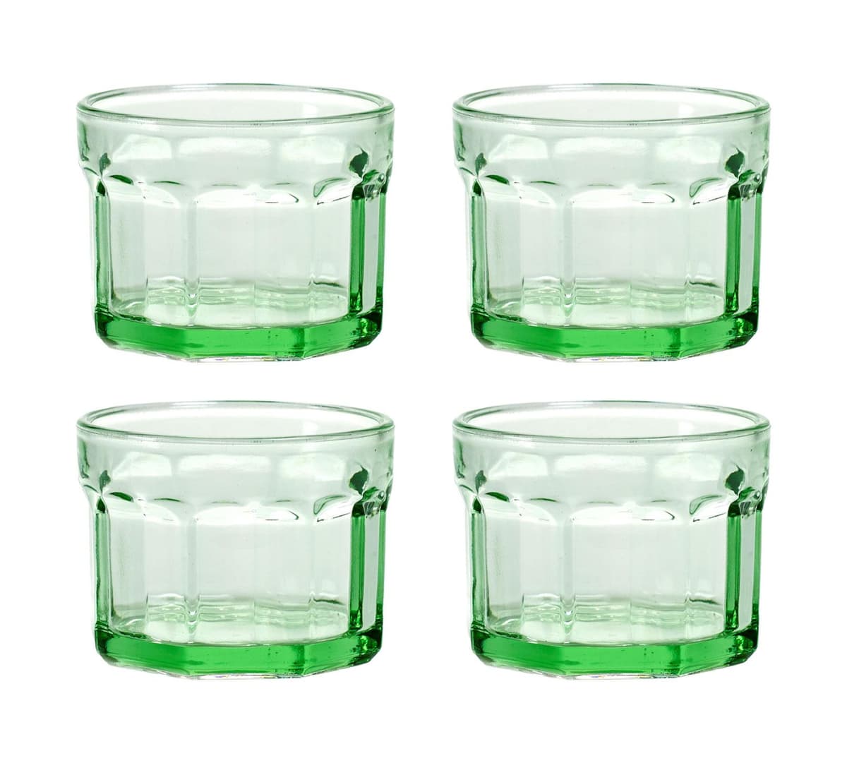 Serax Fish&Fish By Paola Navone Glazen 16cl Set Van 4 Green - afbeelding 1
