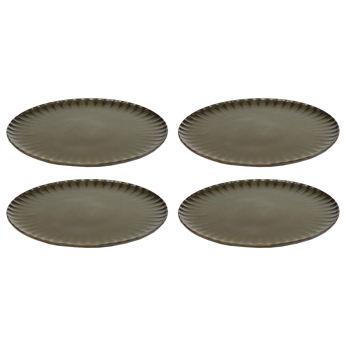 Serax Inku By Sergio Herman DinerbordØ27 Set Van 4 Green