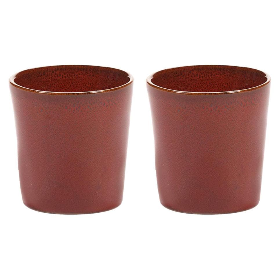 Serax La Mère By Marie Michielssen Mok 13cl Set Van 2 Venetian Red