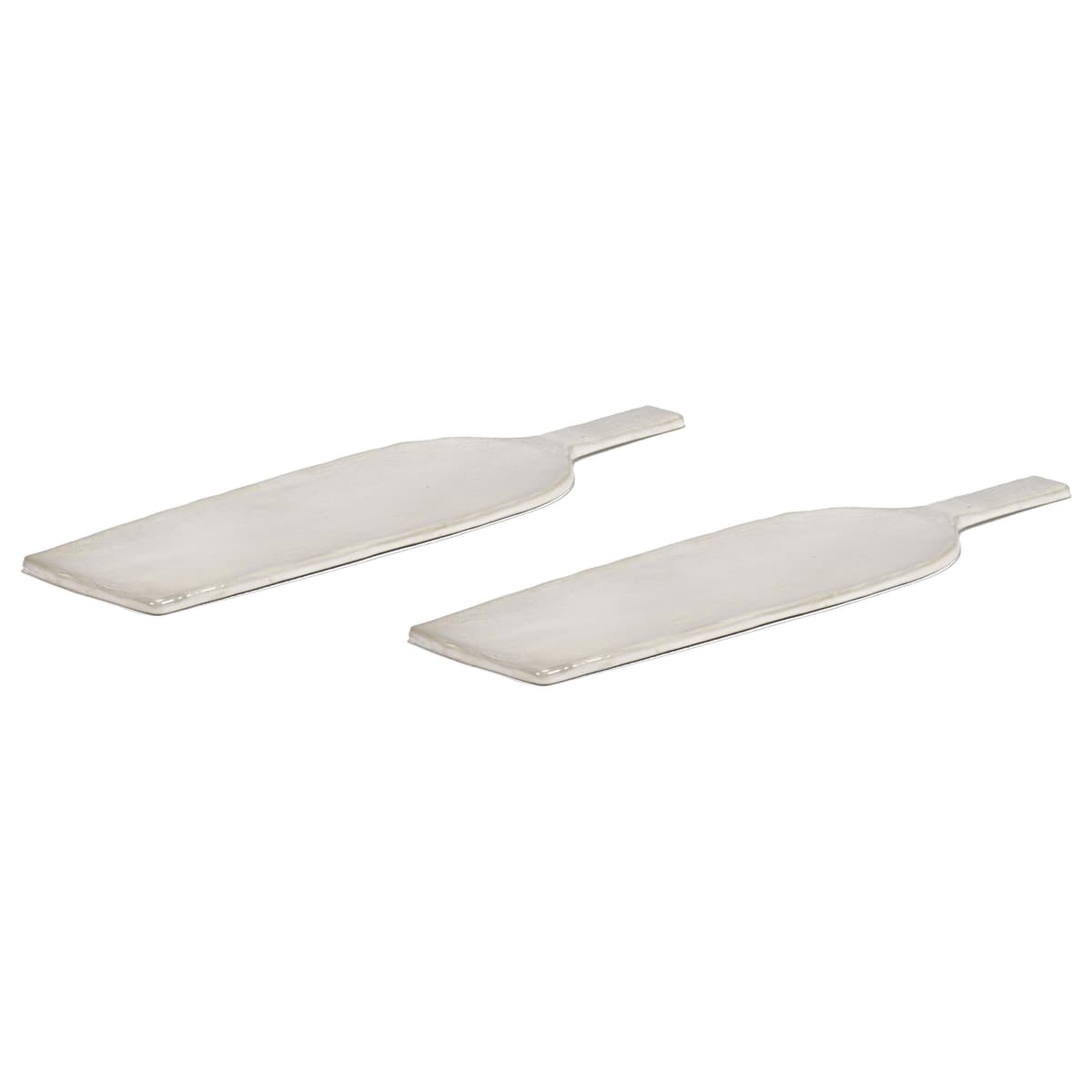 Serax La Mère By Marie Michielssen Serveerschaal 46x13 Set Van 2 Off-White