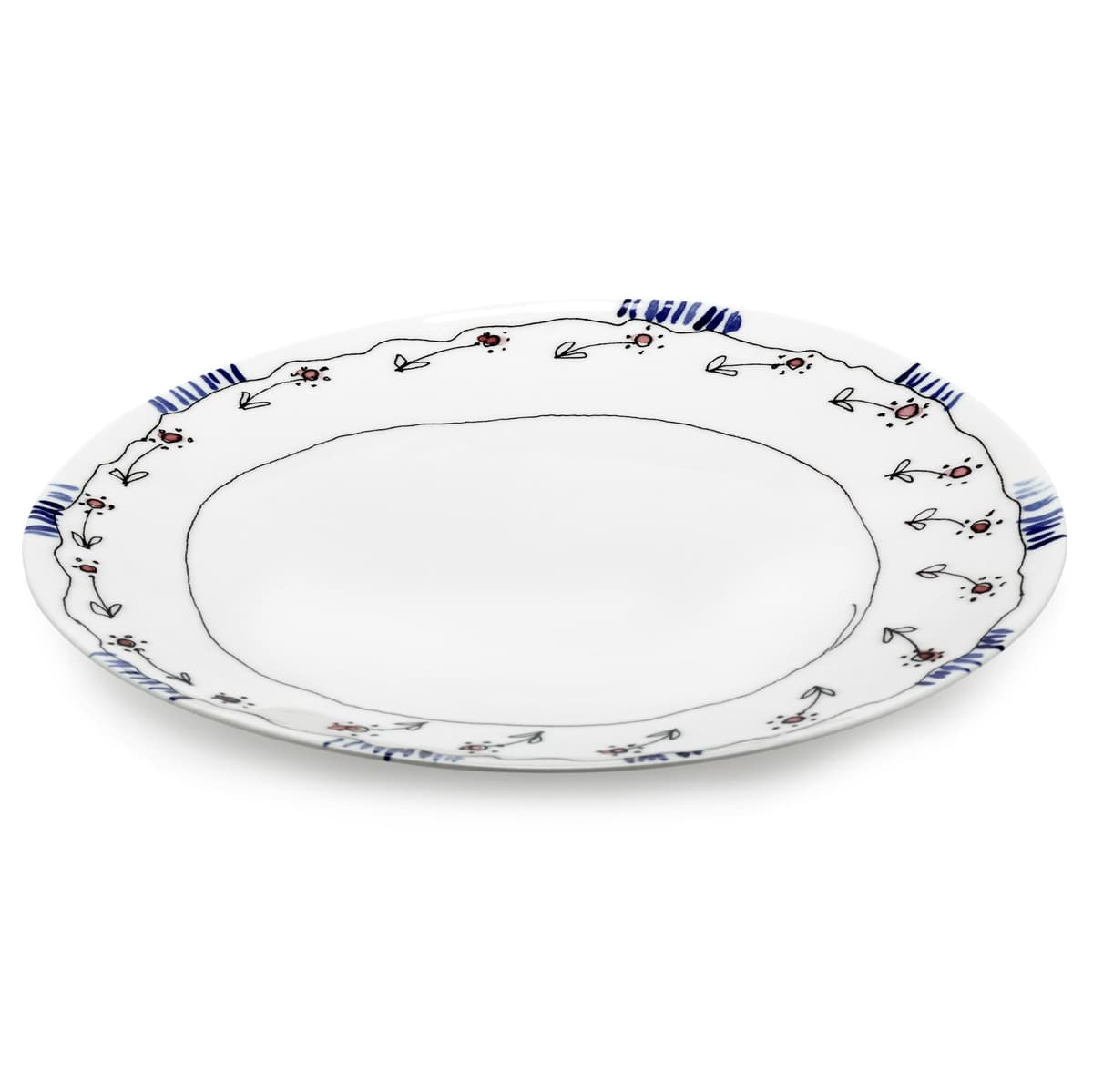 Serax Midnight Flowers By Marni Anemone Milk DinerbordØ28