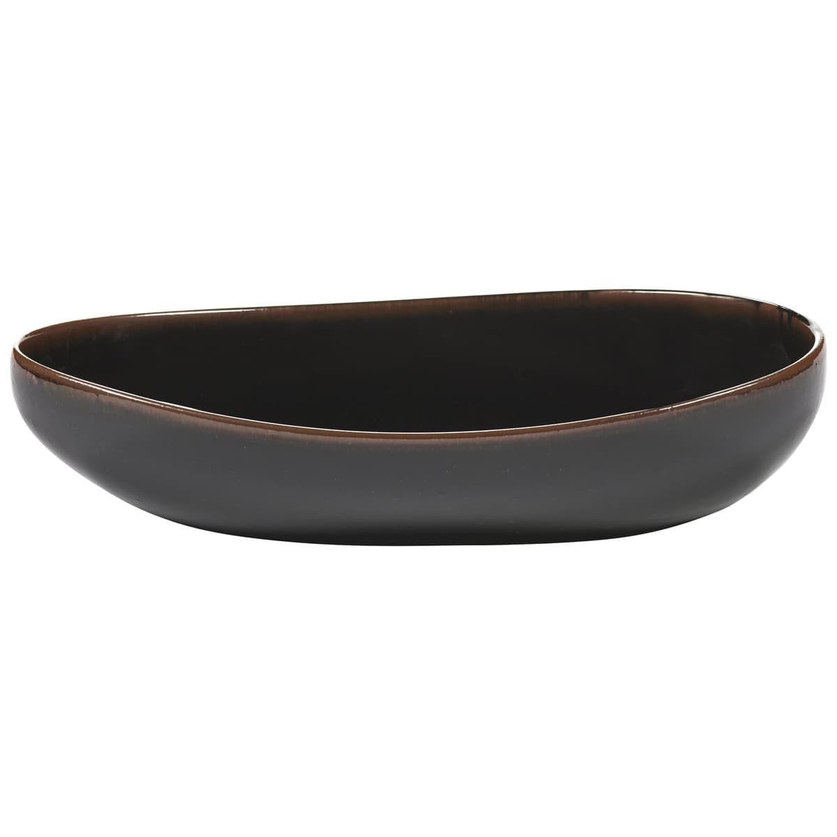 Serax Out Of Lines By Uncharted Serveerschaal 36x17 Black Brown