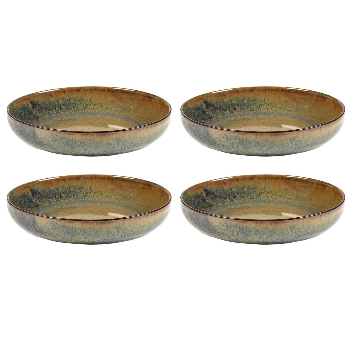 Serax Surface By Sergio Herman Diep BordØ21 Set Van 4 Indi Grey