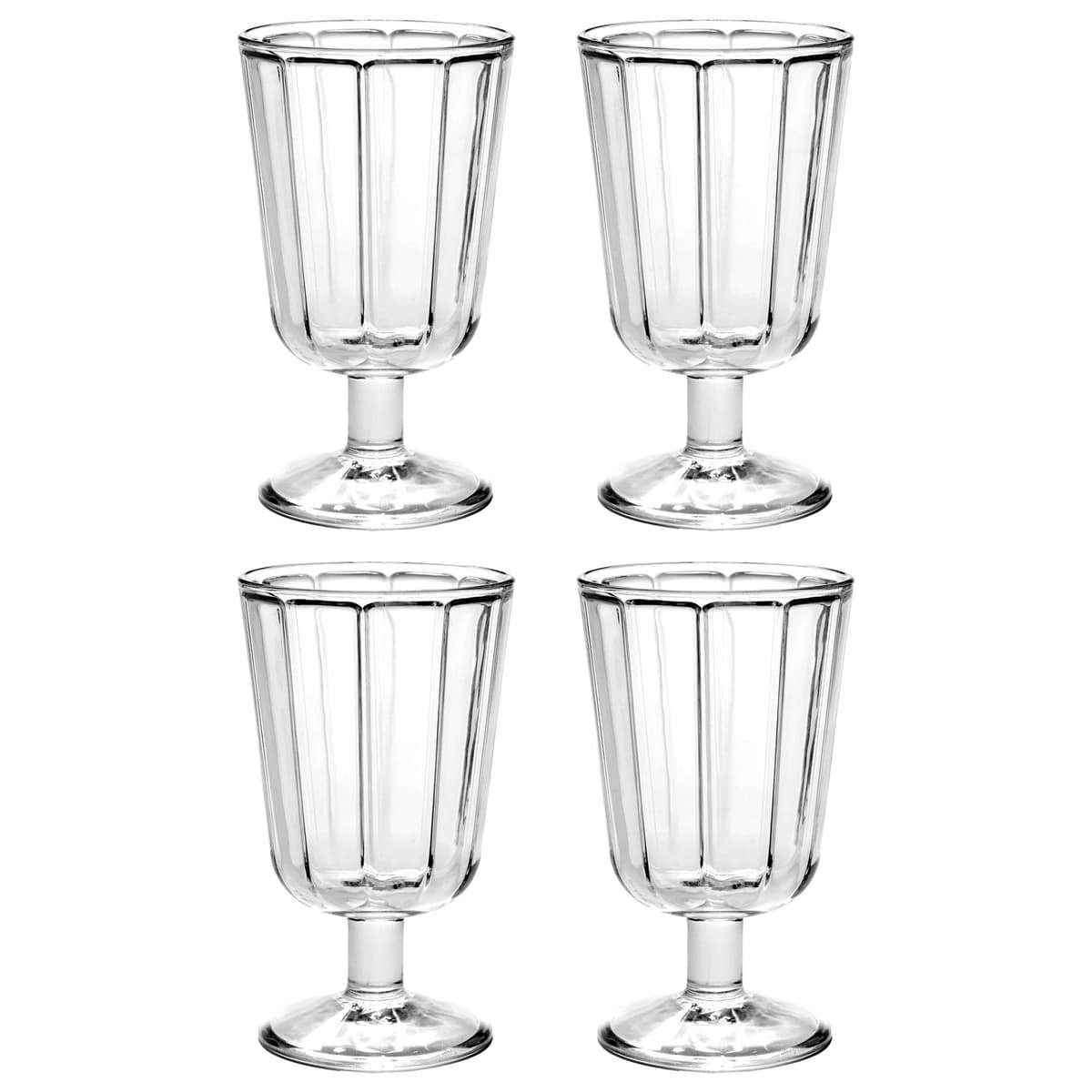 Serax Surface By Sergio Herman Rode Wijnglazen Set Van 4