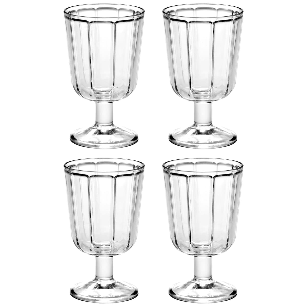Serax Surface By Sergio Herman Witte Wijnglazen Set Van 4