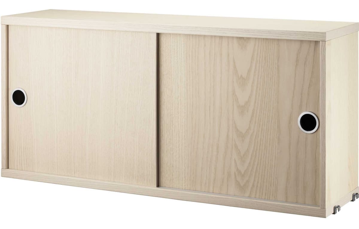 String Furniture Cabinet With Sliding Doors 78 X 20 X 37 Cm Essen