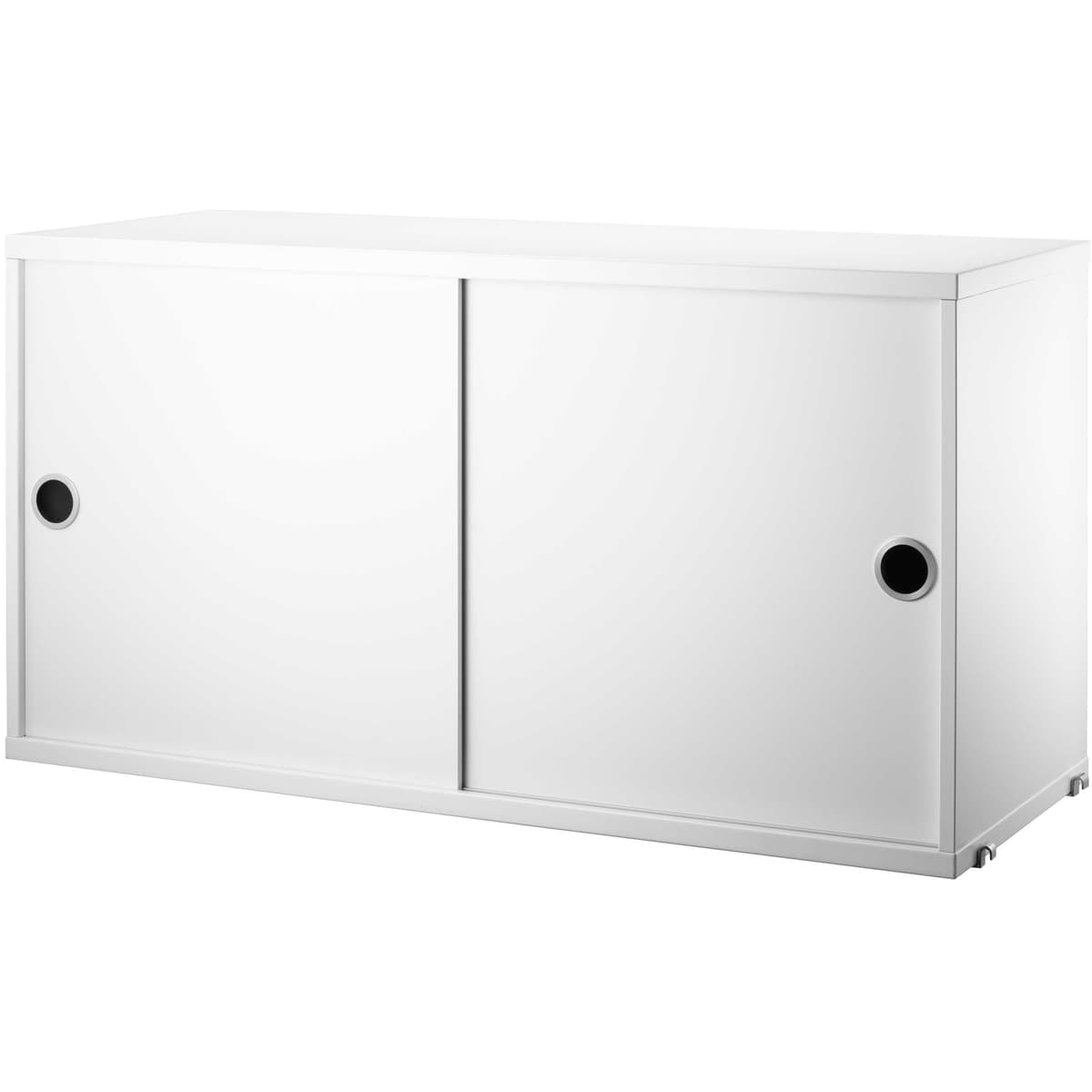 String Furniture Cabinet With Sliding Doors 78 X 20 X 37 Cm Wit
