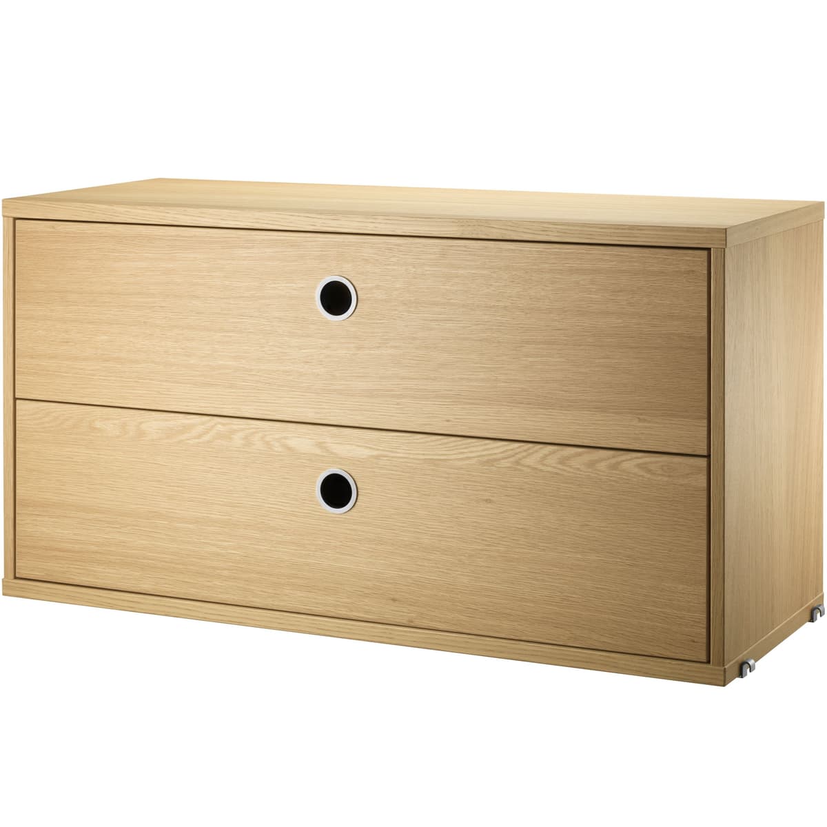 String Furniture Ladekast Met Twee Lades 78 X 30 X 42 Cm Eiken