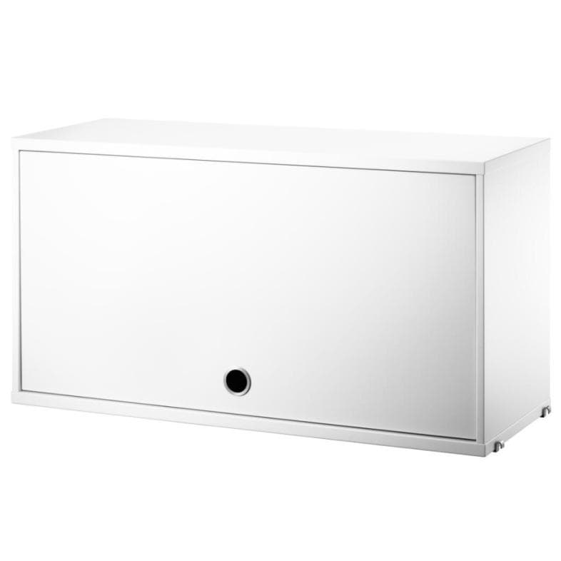 String Furniture Cabinet With Flip Door 78x30x42 White