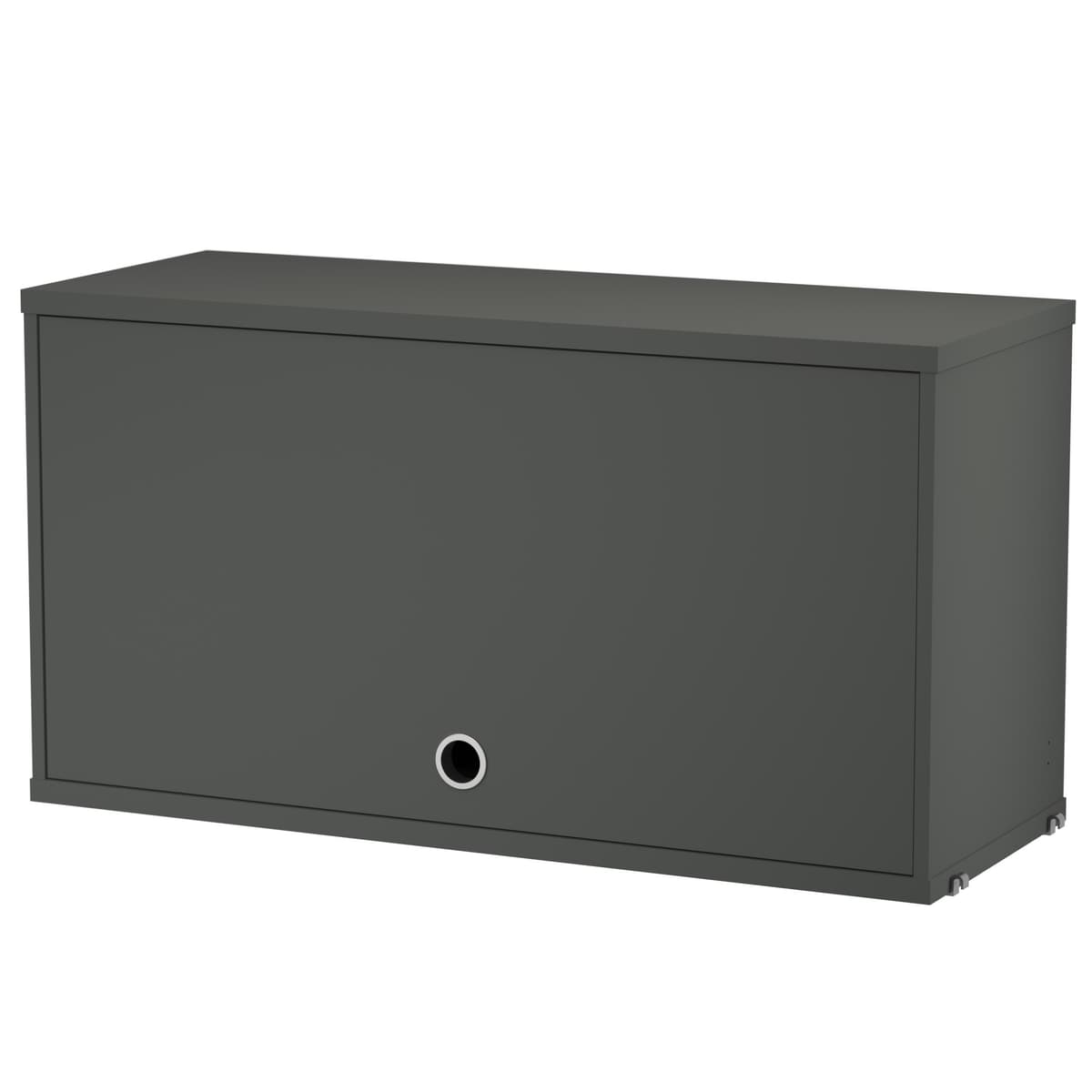 String Furniture Cabinet With Flip Door 78x30x42 Dark Grey