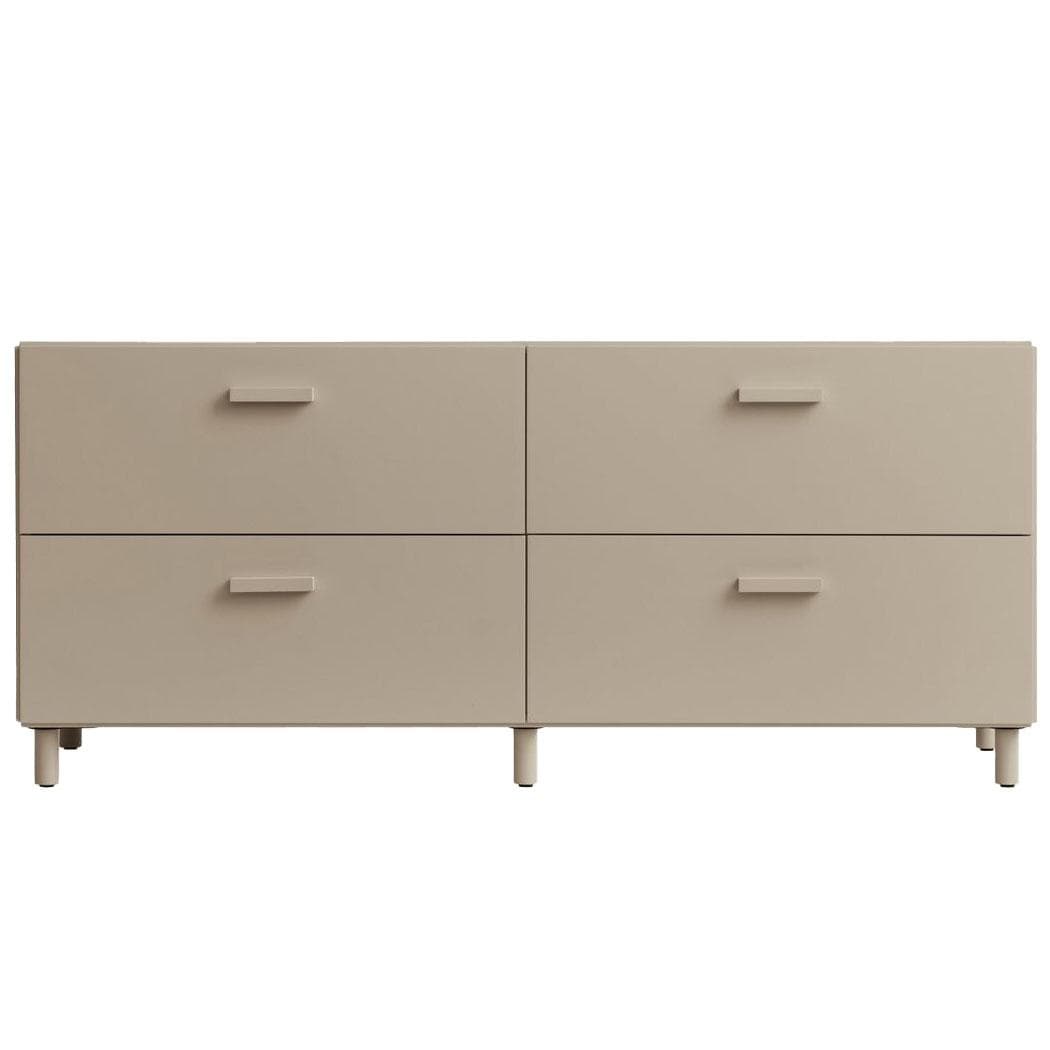 String Furniture Relief Low Ladekast 123x46,6 Beige