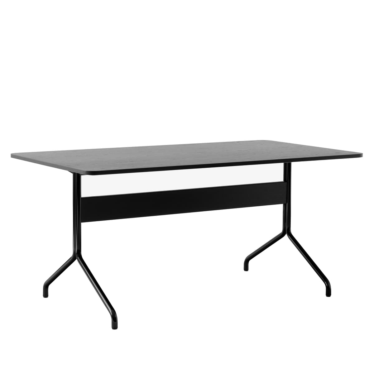 &tradition Pavilion AV18 Tafel 160x90 Zwart Onderstel Zwart Eiken - afbeelding 1