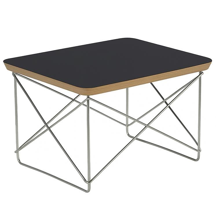 Vitra Occasional LTR Salontafel Chrome Onderstel HPL Black - afbeelding 1