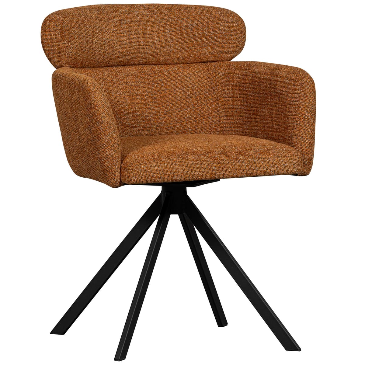 WOOOD Fenne Draaibare Eetkamerstoel Ginger - afbeelding 1