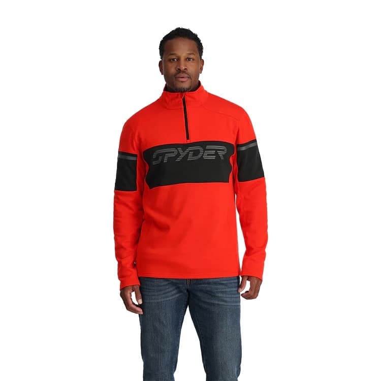 Spyder Speed Fleece 1/2 Zip Skipully Heren Rood M