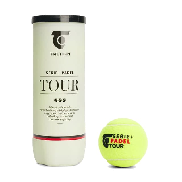 Tretorn Serie+ Padel Tour 3 Ballen Padelballen Geel 1