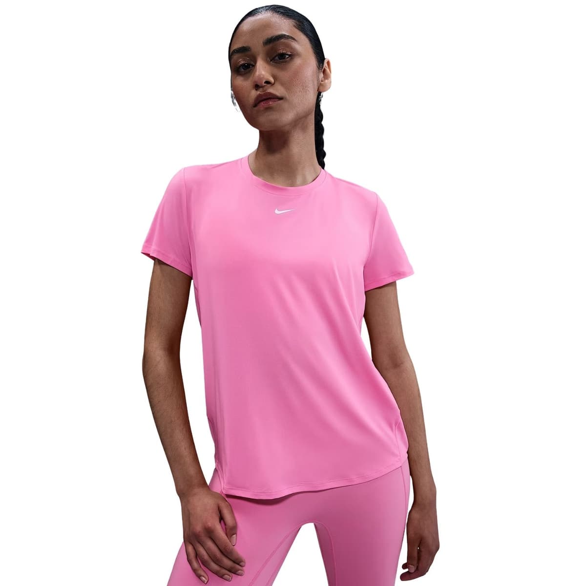 Nike One Classic Sportshirt Dames Pink M/38