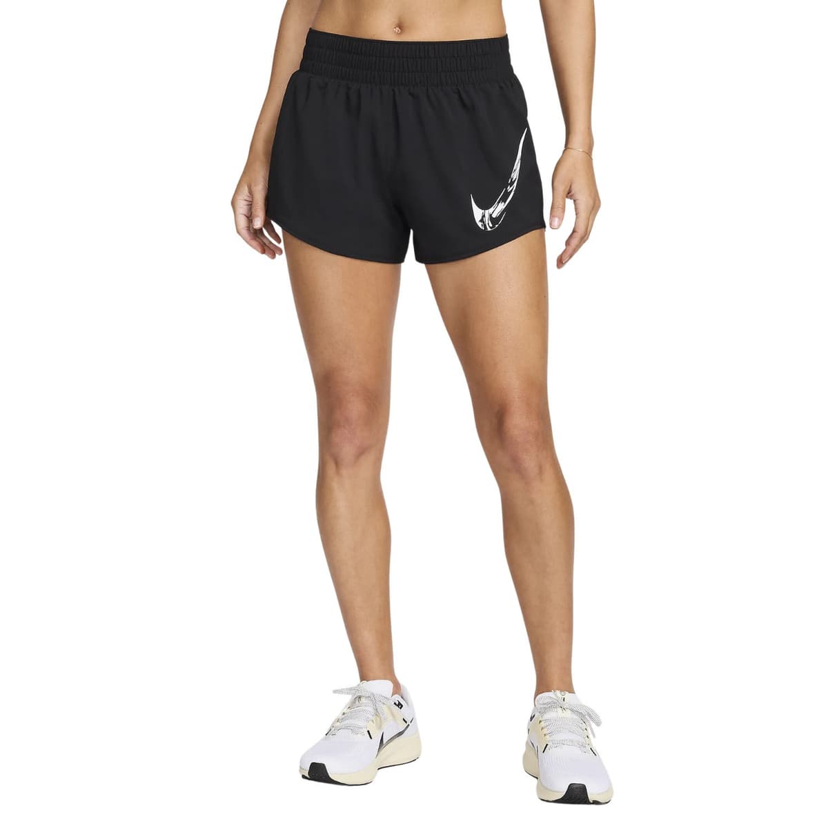 Nike One Swoosh Dri-fit Sportshort Dames Zwart Xl/42.