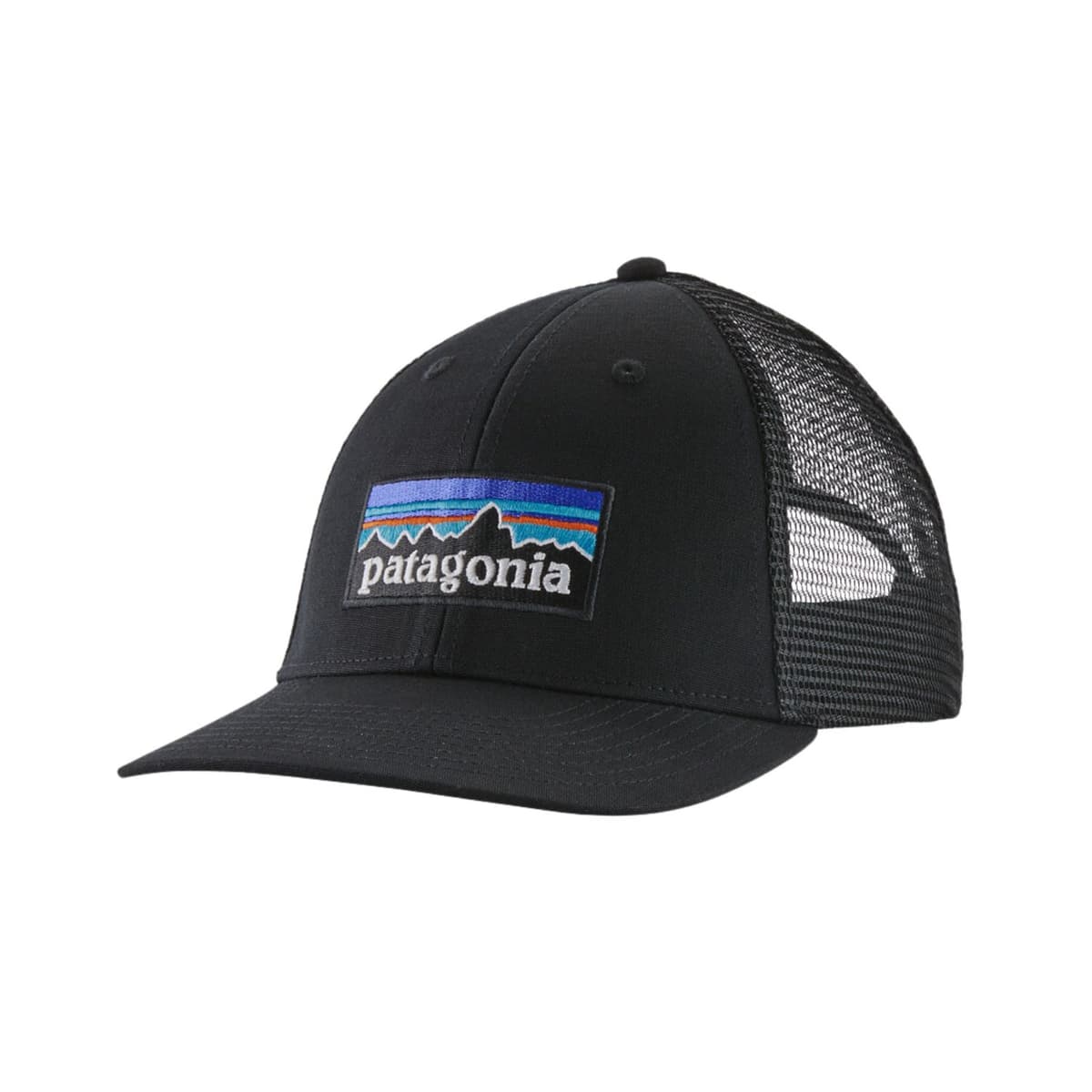 Patagonia P-6 Logo Lopro Trucker Outdoor Cap Zwart 1