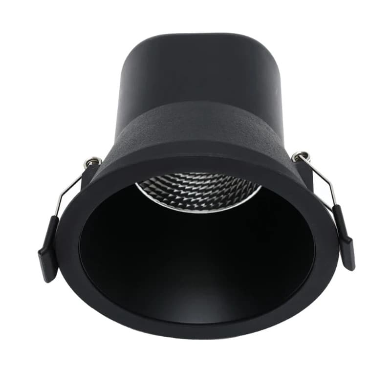 ELP LED InbouwspotØ90mm | 9W 2700K/4000K 700Lm | 927/940 60° IP44 | Triac Dimbaar | Zwart 3CCT