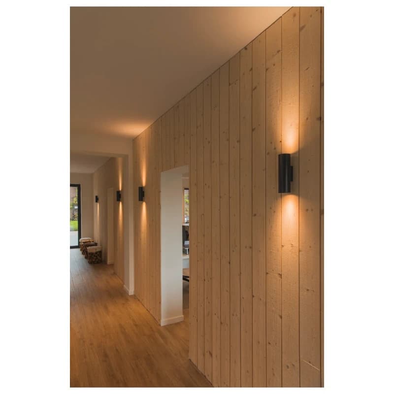 SLV LED Up-Downlighter | 2X GU10 Max 50W | IP20 Dimbaar Zwart | ENOLA