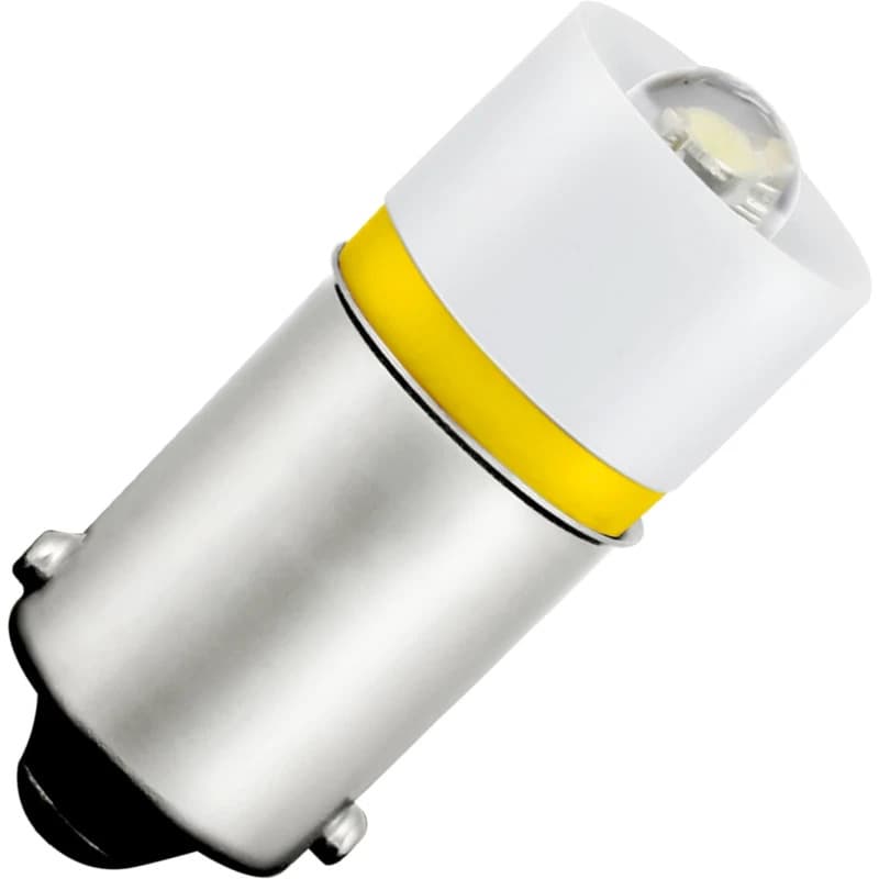 Schiefer BA9s LED Lamp | 0.69W 230V 3mA Geel | 10x23.5mm | 10 stuks