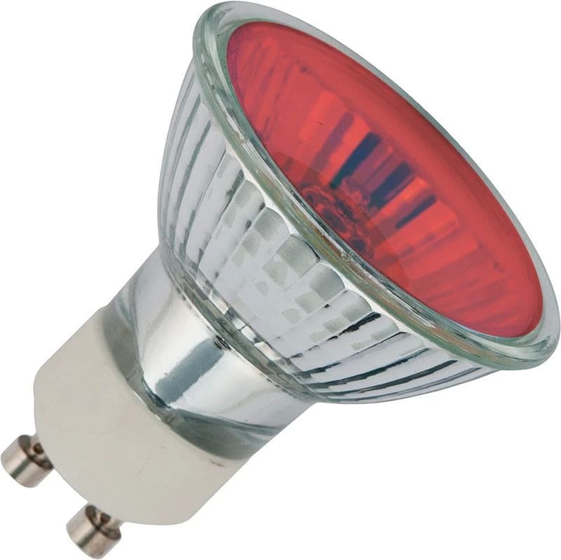 Schiefer GU10 Halogeen Spot | 50W Rood 220V/240V 25° | Ø50mm Dimbaar