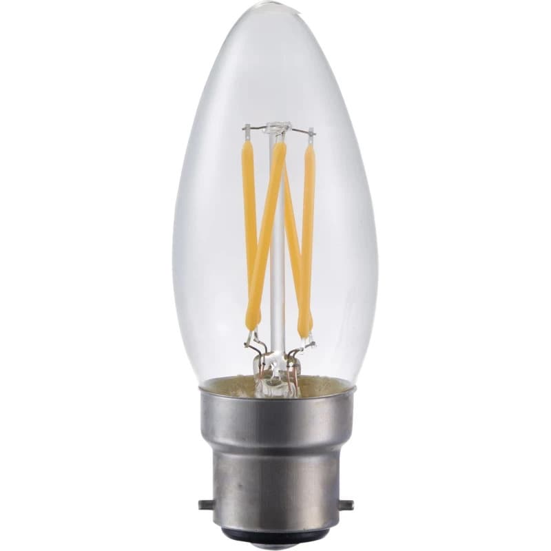 SPL B22d LED Kaarslamp | 4W 2500K 220V/240V 925 | 360° Dimbaar