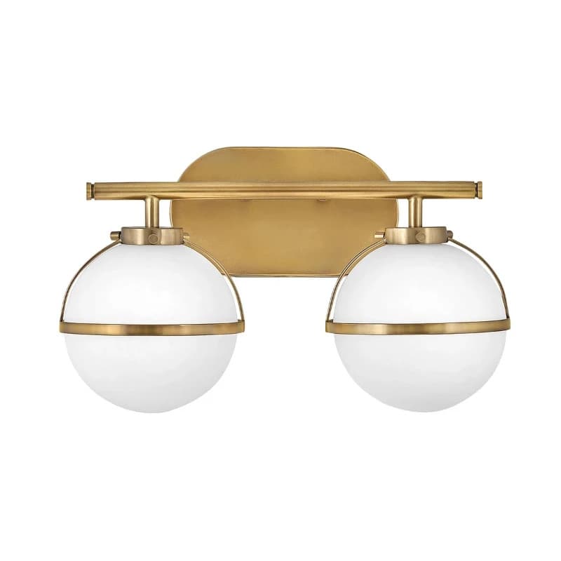 Hinkley LED Badkamerarmatuur Hollis | 2X E14 Max 40W | IP44 | Heritage Brass