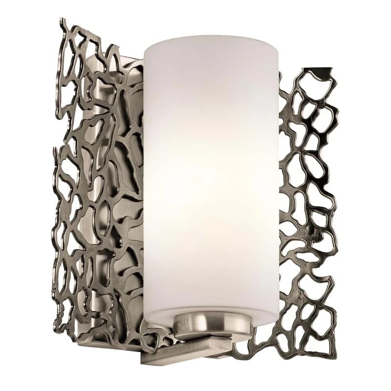 Kichler LED Wandlamp Silver Coral | 1X E27 Max 60W | Classic Pewter