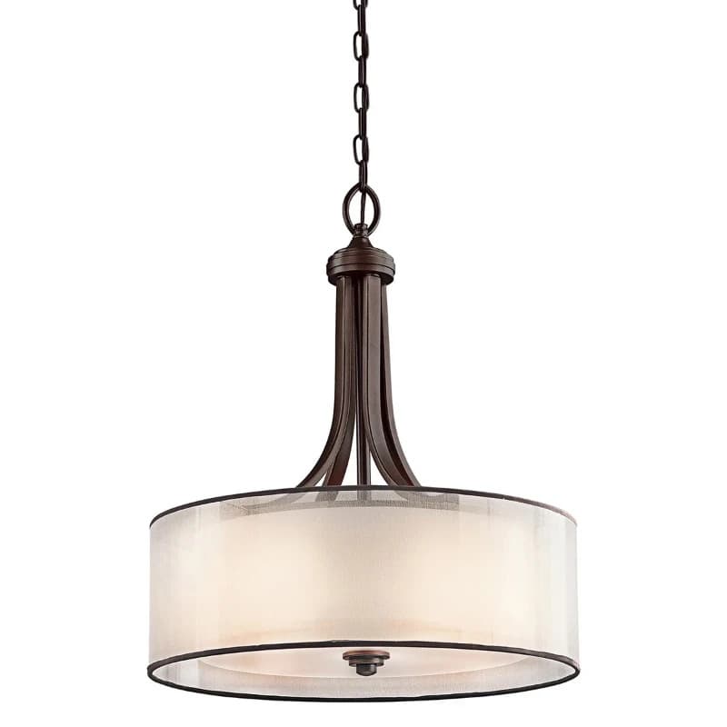 Kichler LED Hanglamp Lacey | 4X E27 Max 60W | Dimbaar | Mission Bronze