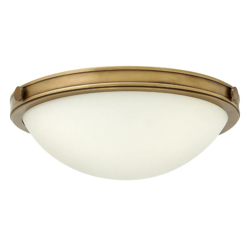 Hinkley LED Plafondlamp Collier | 2X E27 Max 40W | Dimbaar | Heritage Brass