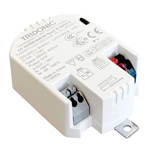 Tridonic LED Driver | 500mA/600mA 15W/24W 30V/40V | IP20 28003215