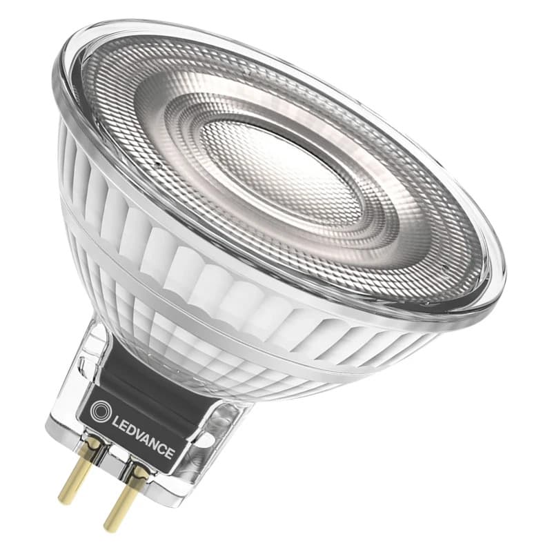 10x Ledvance GU5.3 LED Lamp | 5.3W 3000K 12V 930 350Lm | 36° Ø51mm Dimbaar