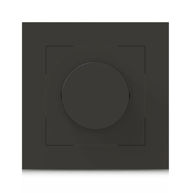 ELP afdekplaat vierkant zwart