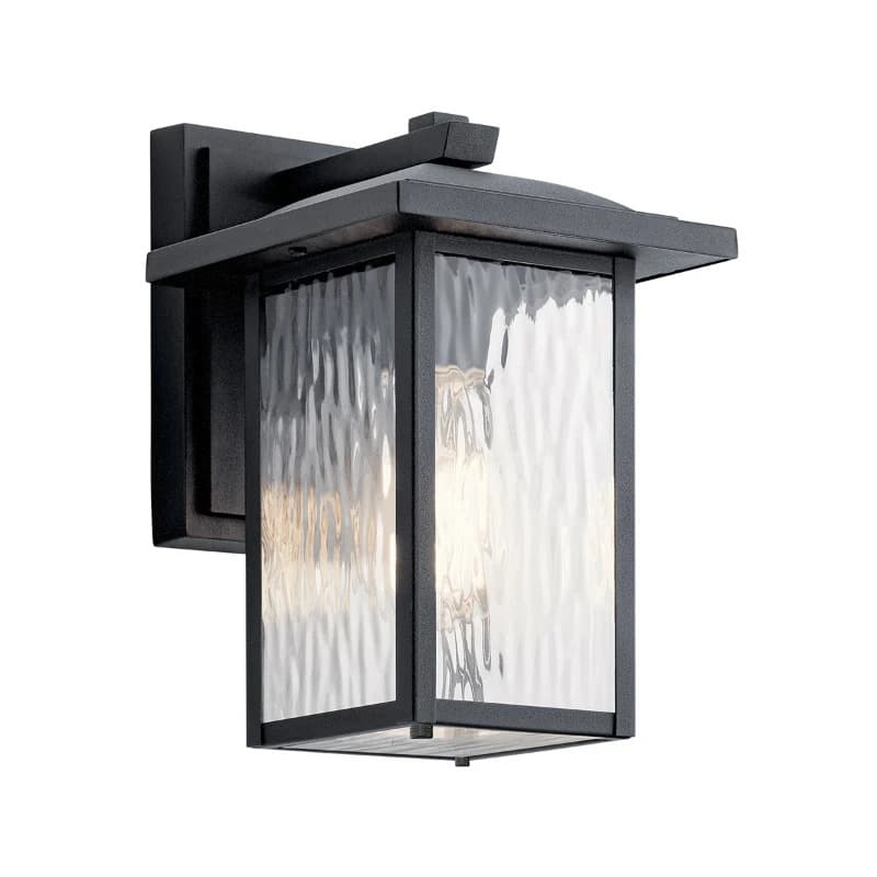 Kichler LED Wand Buitenlamp Cappanna | 1X E27 Max 60W | Textured Black