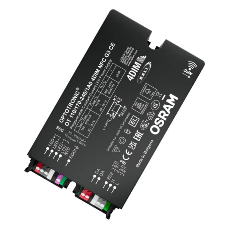 Osram LED Driver | OPTOTRONIC 4DIM NFC IP20 110/170-240/1A0 4DIM NFC G3 CE | DALI Dimbaar IP20
